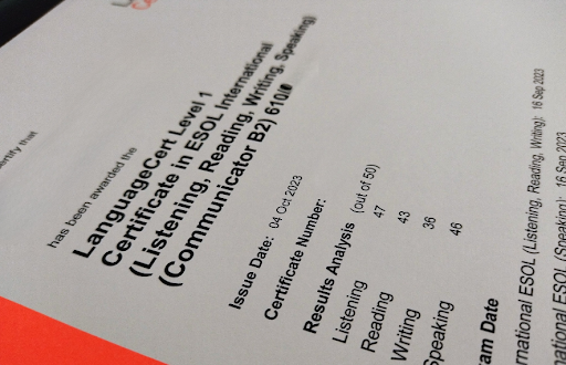 Certificado Oficial
